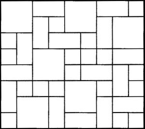 Hessit Works Inc. - Non-Tumbled Pavers - Layout - Amadora Random